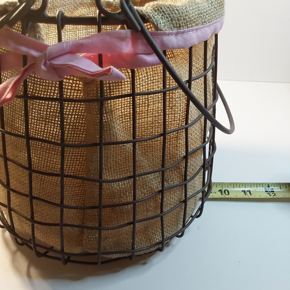 Wire Basket Burlap Lining - Picture 2 of 11